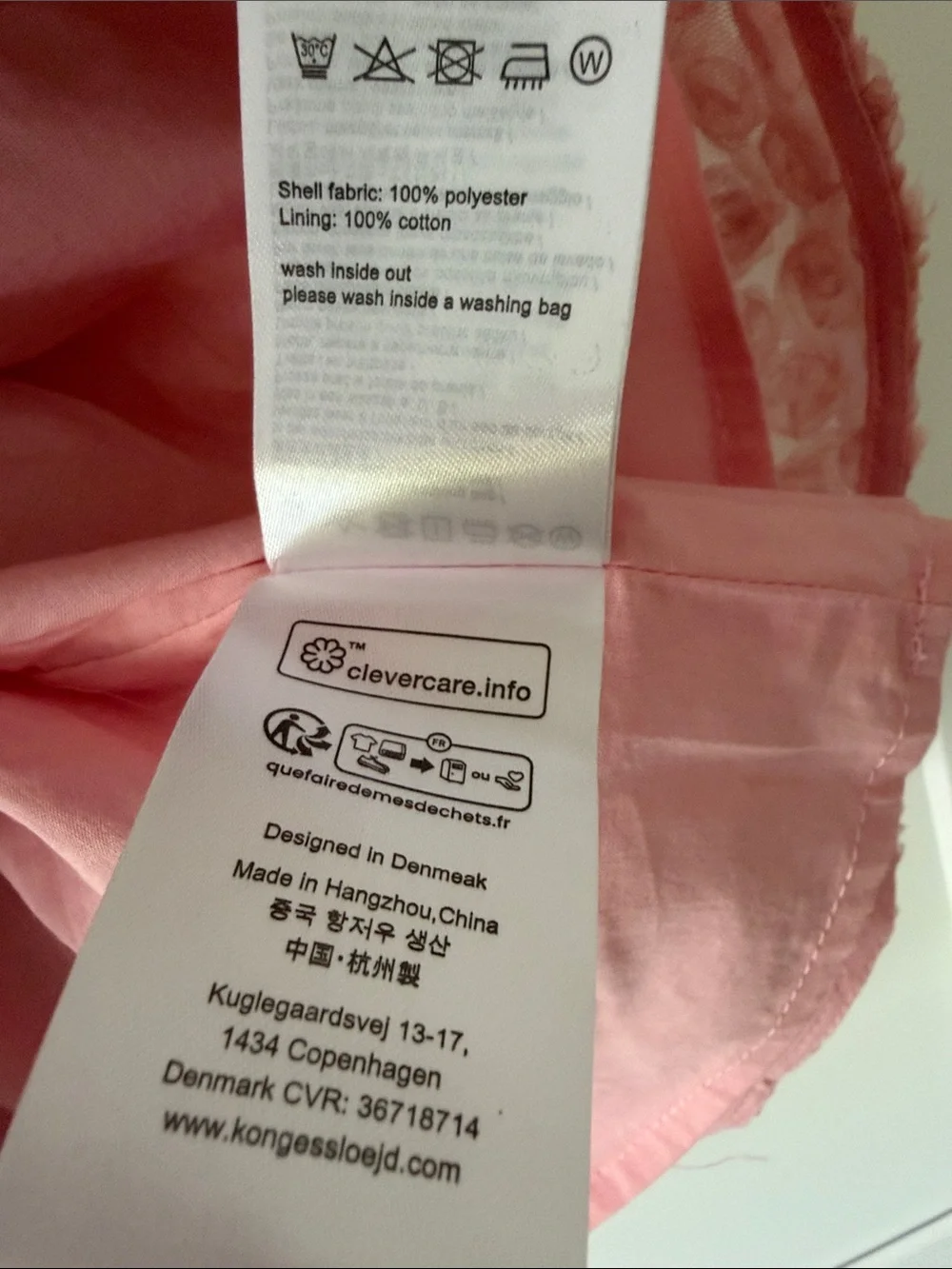 Konges Slojd Girls' Pink Rosette Bow Formal Dress Size 3Y